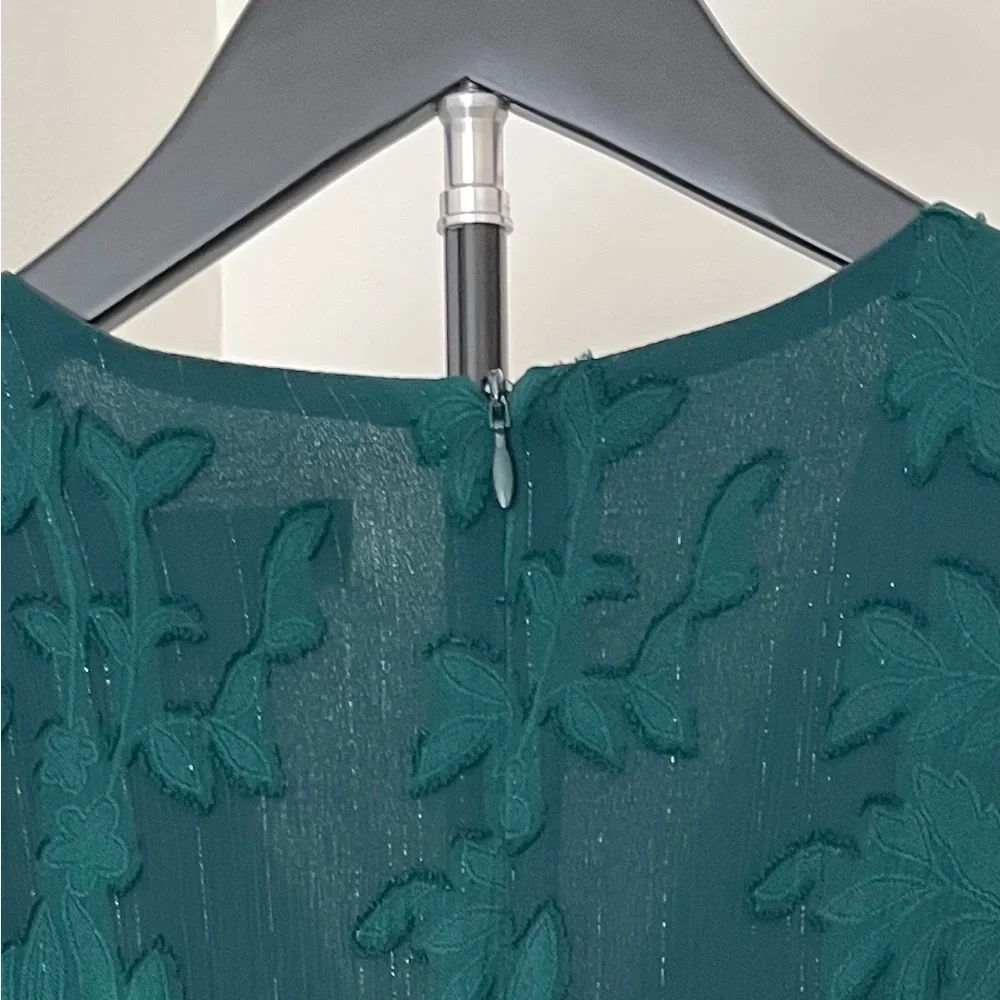 *HOLIDAY* Jessica Howard Long Sleeve Emerald Green Dress (Sz 4P) - Picture 14 of 16
